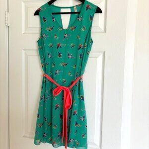 Coco Love Green Dress with Birds